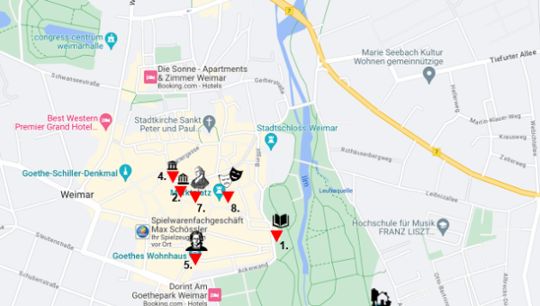 Entdecke Weimar: Studierende erstellen informativen Stadtplan